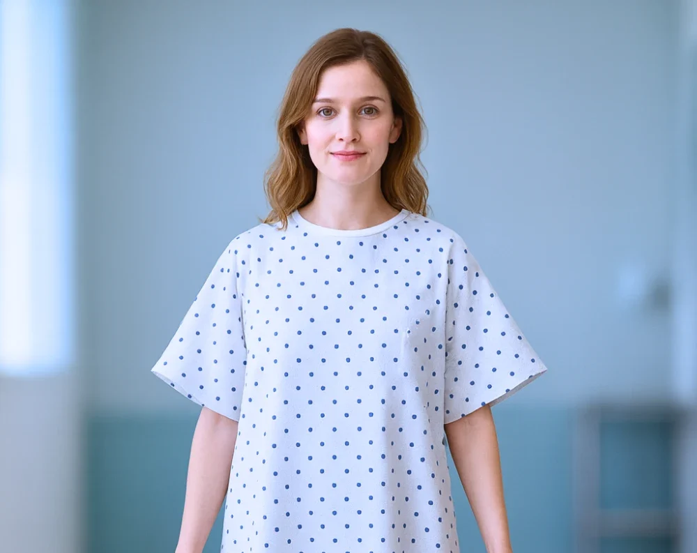 Patient gown by intralin white