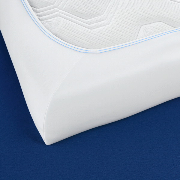 knitted sheet on mattress